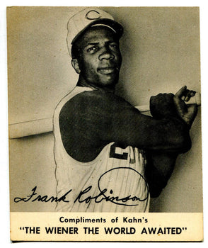 Frank Robinson Kahns Unsigned Card