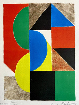 Sonia Delaunay Lithograph Coa Signed Op Numbered