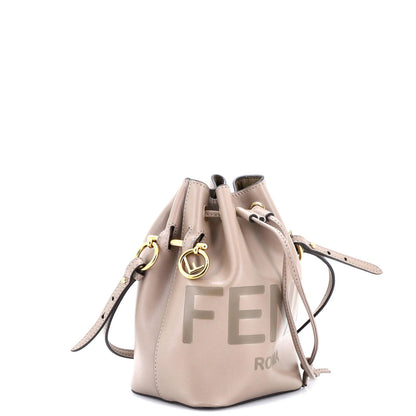 Fendi Logo Mon Tresor Bucket Bag Leather Mini