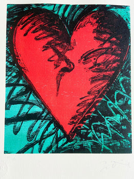 Jim Dine Lithograph Coa Signed Op Numbered Limited Certified