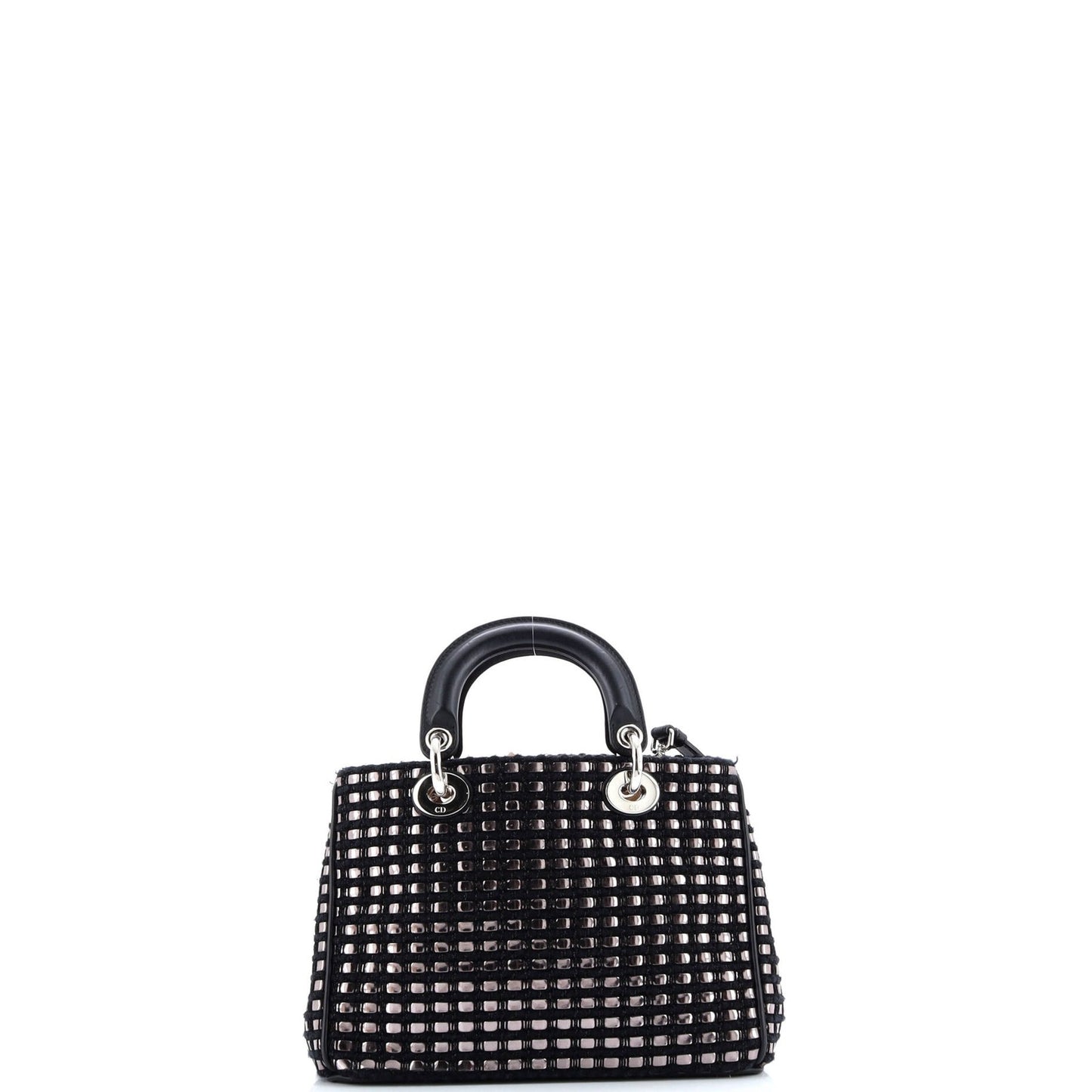 Christian Dior Diorissimo Tote Patch Embellished Metallic Tweed Mini