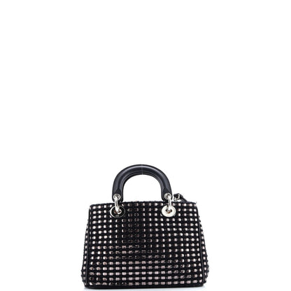 Christian Dior Diorissimo Tote Patch Embellished Metallic Tweed Mini