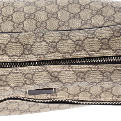 Gucci Front Zip Camera Bag Gg Coated Canvas Large