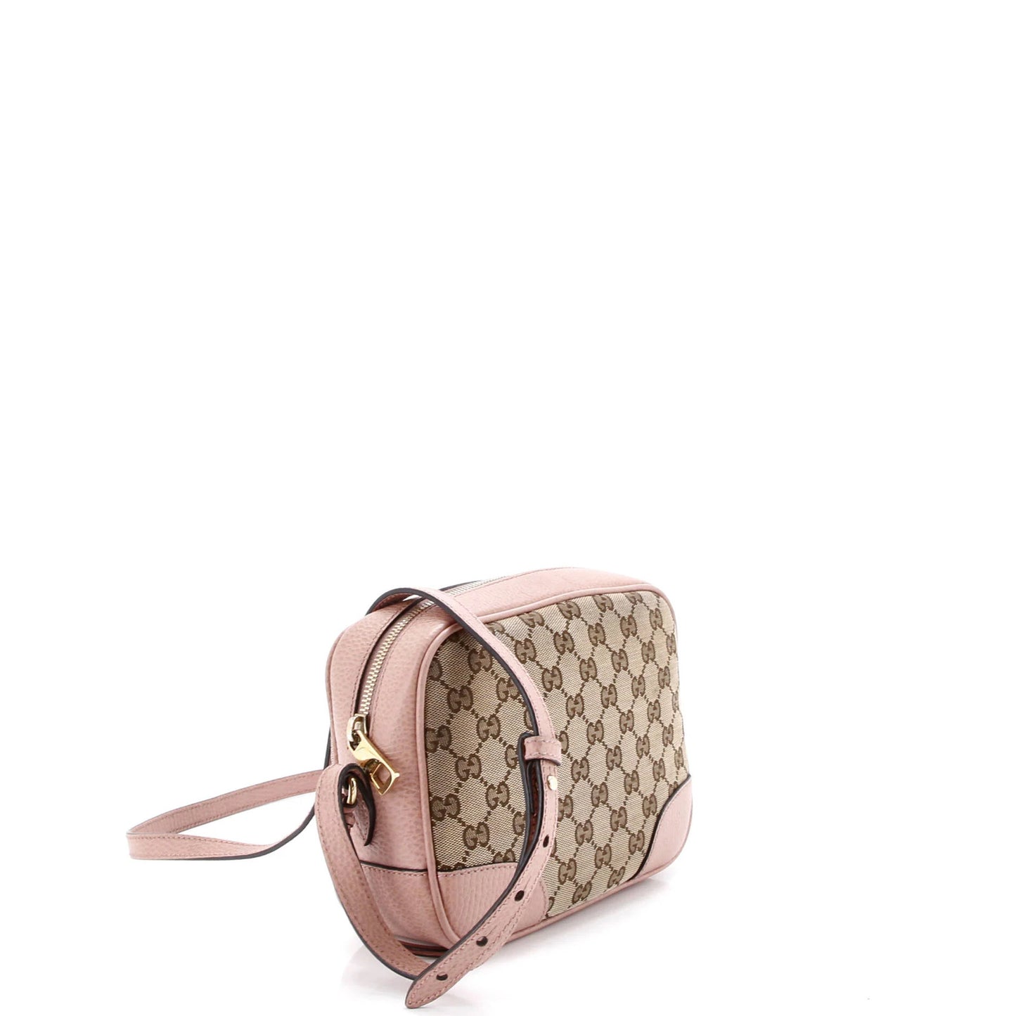 Gucci Bree Disco Crossbody Bag Gg Canvas With Leather Mini