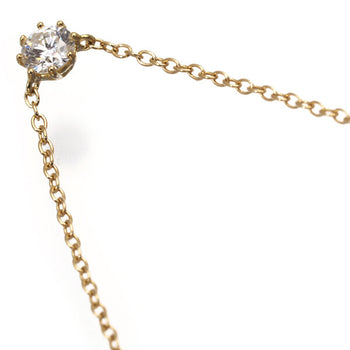 Ahkah Necklace Saltier Round Diamond 0.15Ct 18K