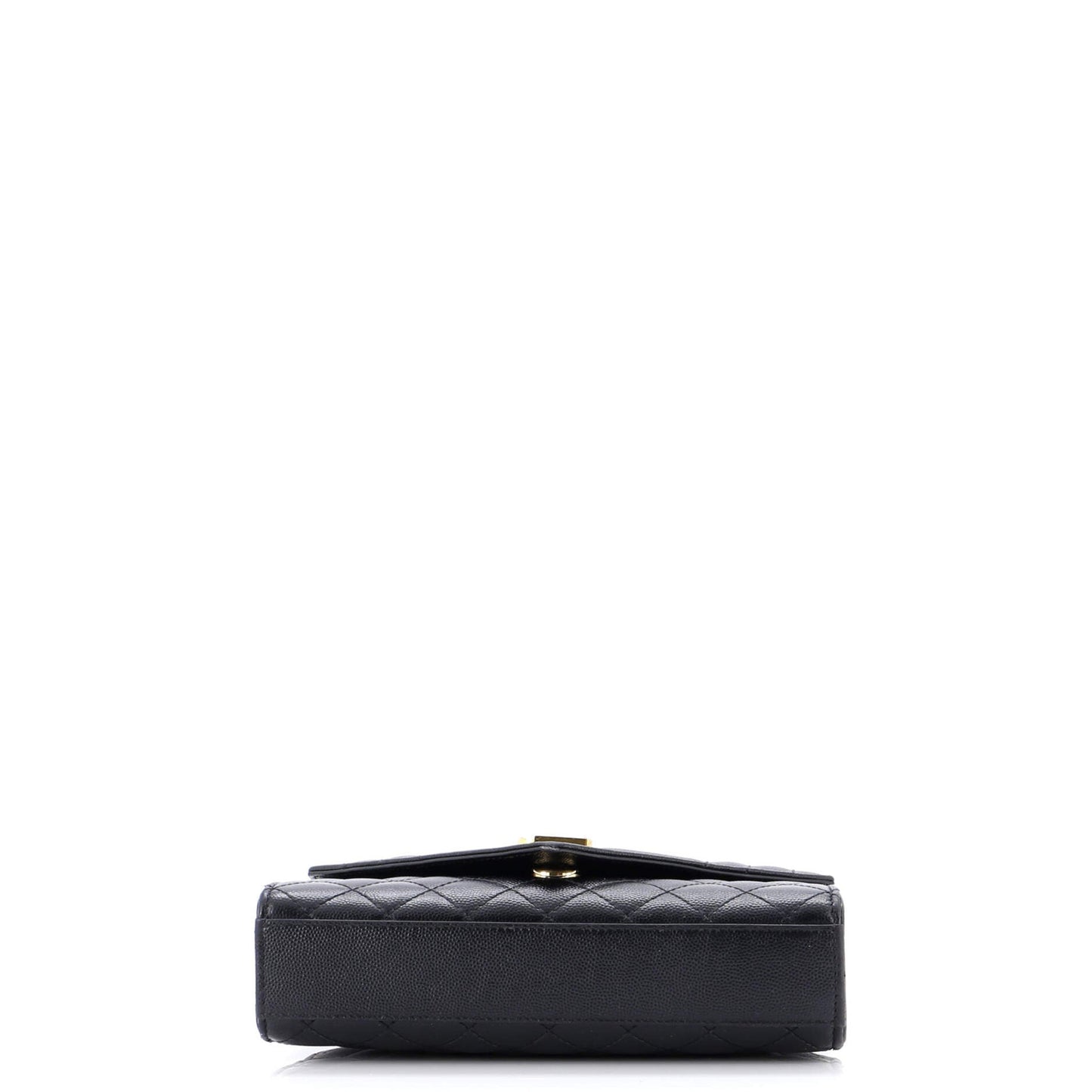 Saint Laurent Classic Monogram Envelope Satchel Mixed Matelasse Leather Small