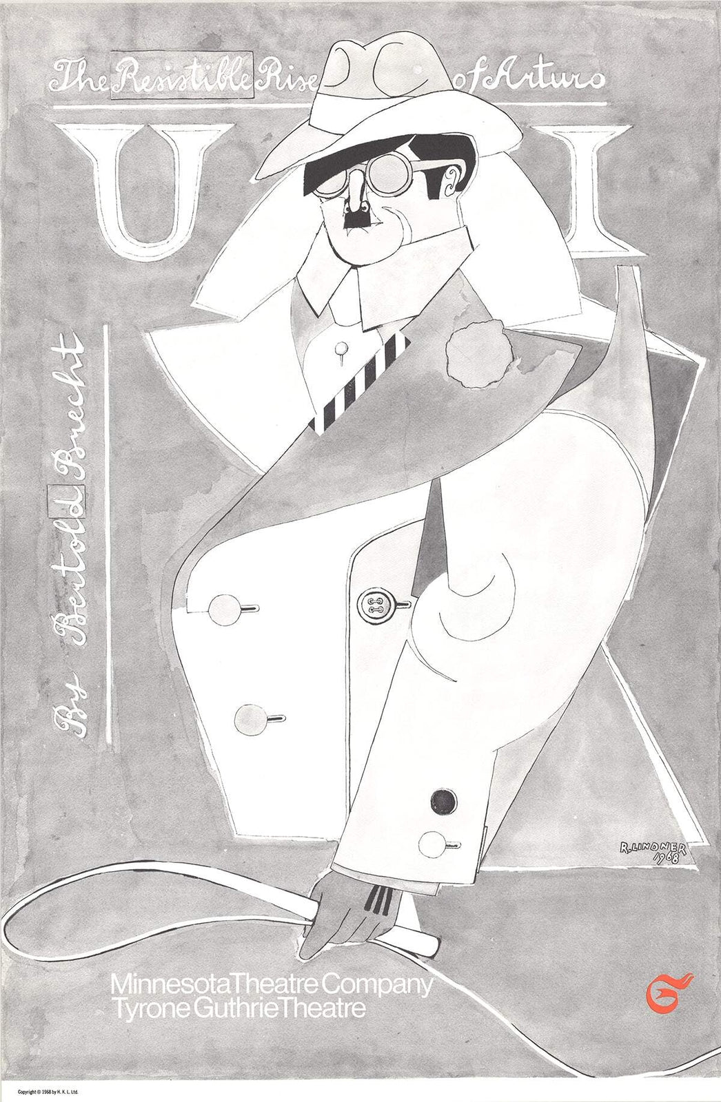 Richard Lindner The Resistible Rise Of Arturo Ui (B&W) " Poster P