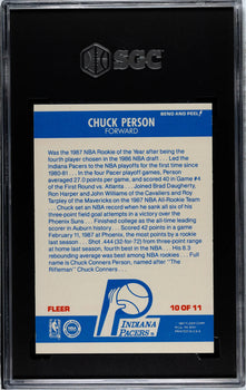 Chuck Person 1987-88 Fleer Sticker #10 Sgc 7.5