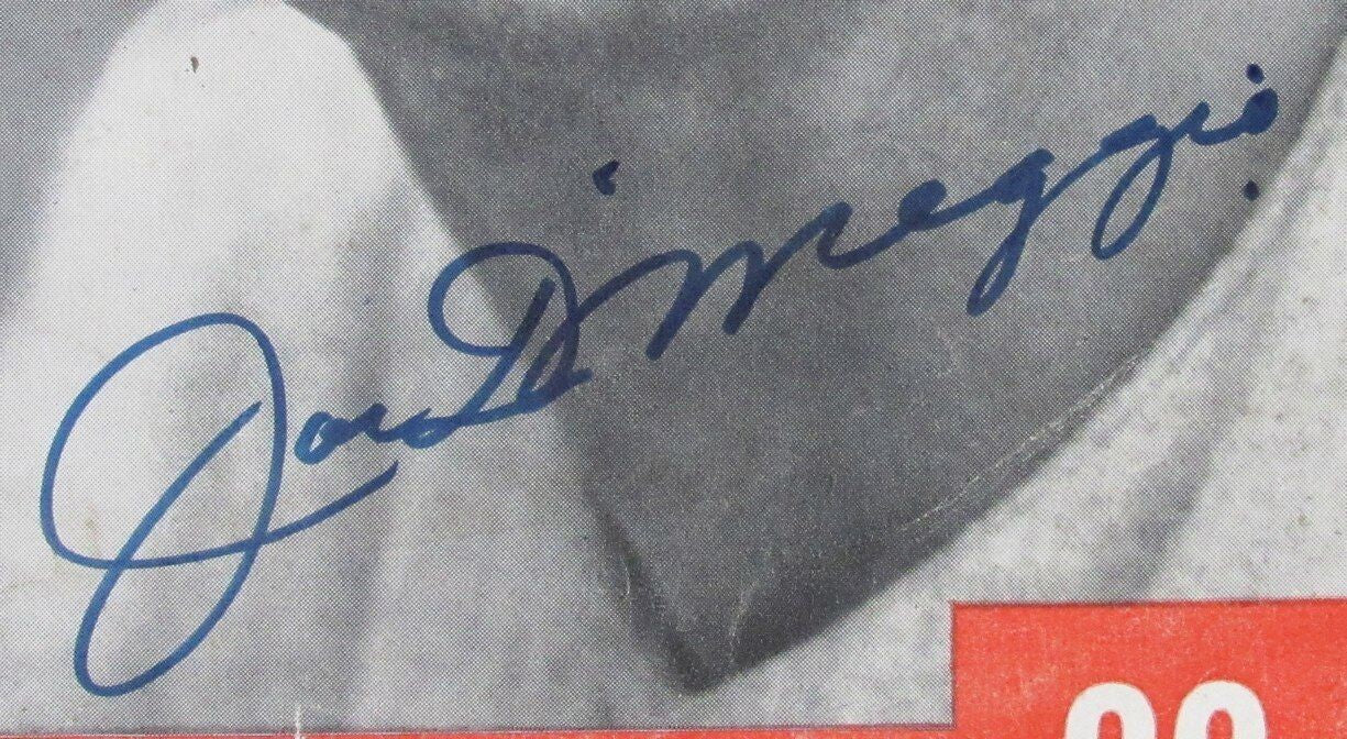 Joe Dimaggio Autographed August 1, 1949 Life Magazine New York Yankees Psa/Dna
