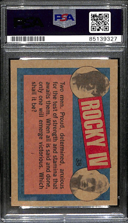 Dolph Lundgren Signed/Auto 1985 Topps Rocky Iv Drago Card #38 Psa/Dna 183780