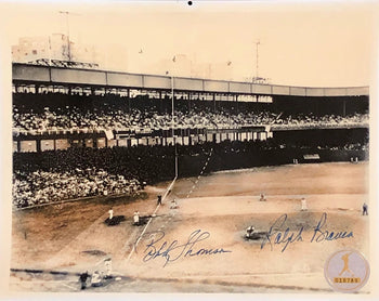 Ralph Branca Bobby Thomson Autographed 8X10 Photo