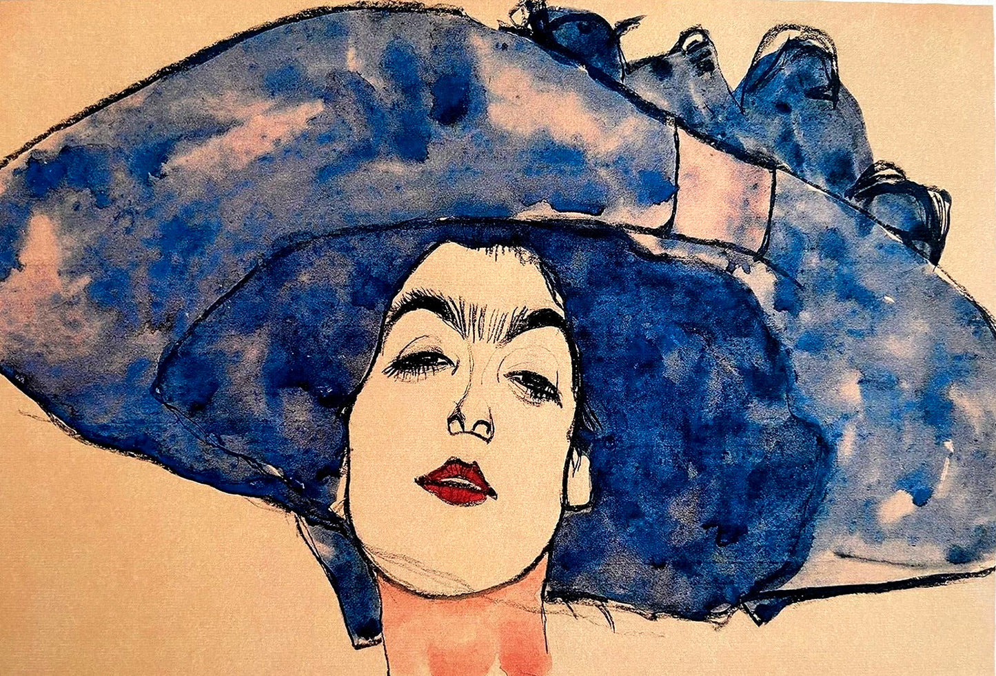 Egon Schiele "Eva" Lithograph From An Signed Op Numbered