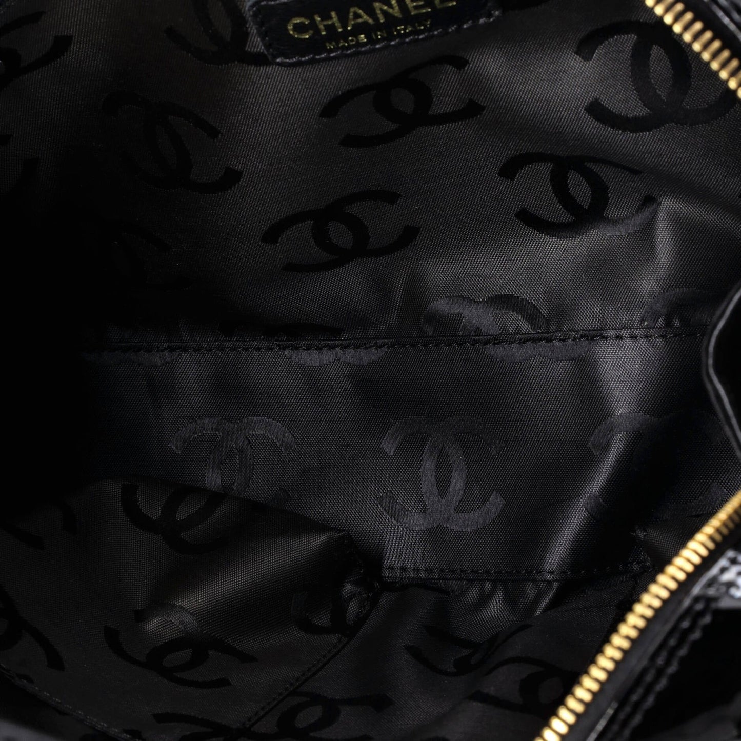 Chanel Triple Cc Tote Patent Medium