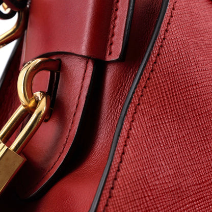 Prada Esplanade Crossbody Bag Saffiano With City Calf Small