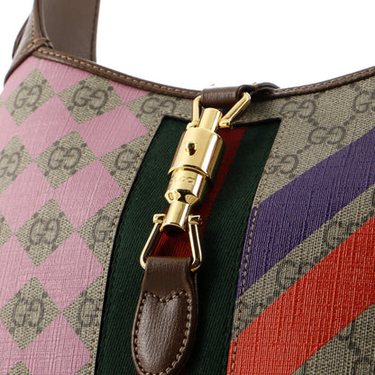 Gucci Jackie 1961 Hobo Printed Gg Coated Canvas Small