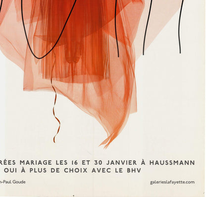 Ouii 69" x 46.75" Offset Lithograph 2001 - JEAN-PAUL GOUDE Galeries Lafayette