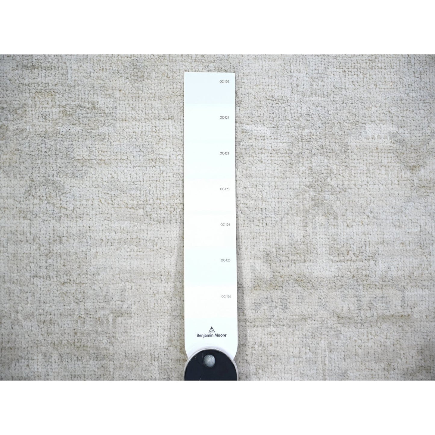 3'10"X5'10" Ivory Wool Hand Knotted Washed Out Peshawar Oriental Rug