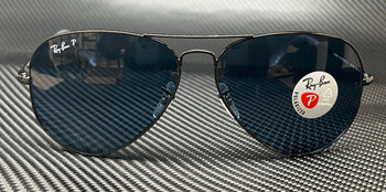 RAY BAN RB3689 004 S2 Gunmetal Aviator 62 mm