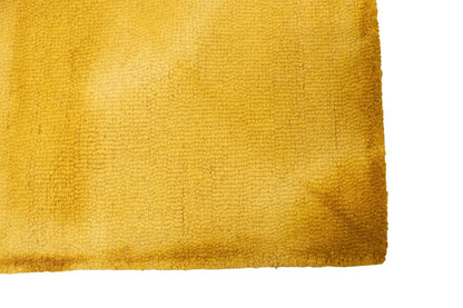 Contemporary Golden Yellow Tie-Dye Abstract 5X8