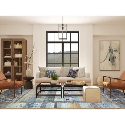 10'x13'8" Space Gray Afghan Kashkuli Soft Wool Hand Knotted Rug