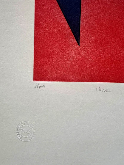 Achille Perilli Engraving Hand Signed Numbered (Carla Accardi)