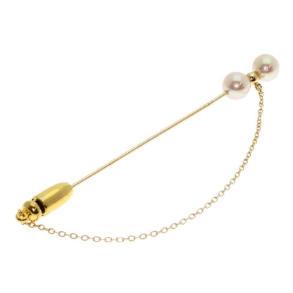 Mikimoto Pearl Pearl Pin Brooch Brooch K14 Yellow