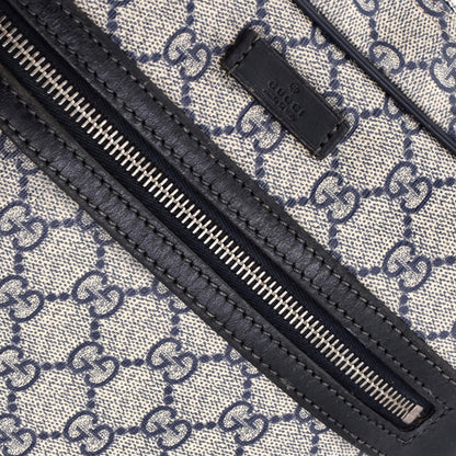 Gucci Front Zip Messenger Gg Coated Canvas Medium