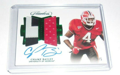 Champ Bailey 2020 Panini Flawless Game Used Dual