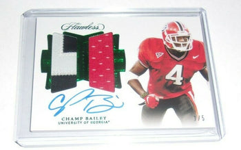 Champ Bailey 2020 Panini Flawless Game Used Dual