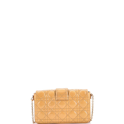 Christian Dior New Lock Pouch Cannage Quilt Patent Mini