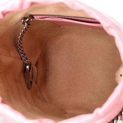 Gucci Gg Marmont Bucket Bag Matelasse Leather Mini
