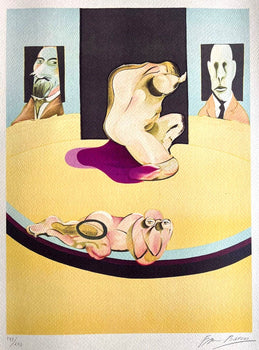 Francis Bacon Lithograph Coa Signed In Pen