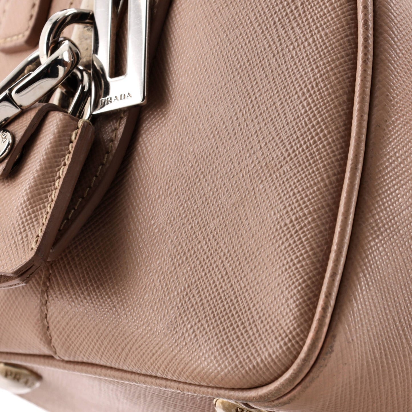 Prada Lux Convertible Boston Bag Saffiano Leather Small