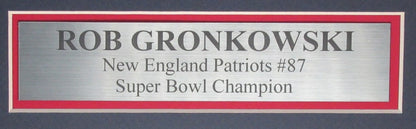 Rob Gronkowski Signed/Autographed Football Jersey Patriots Framed Psa/Dna 199502