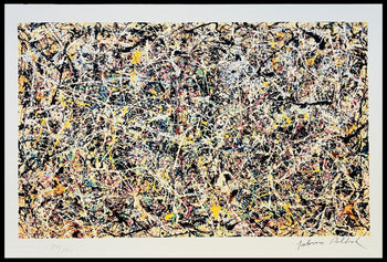 Jackson Pollock Action Painting Coa Signed Numbered A Hand 180