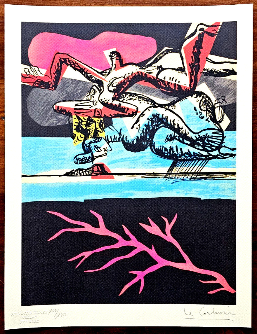 Le Corbusier Lithograph Coa Stamped Certified / Hand Numbered