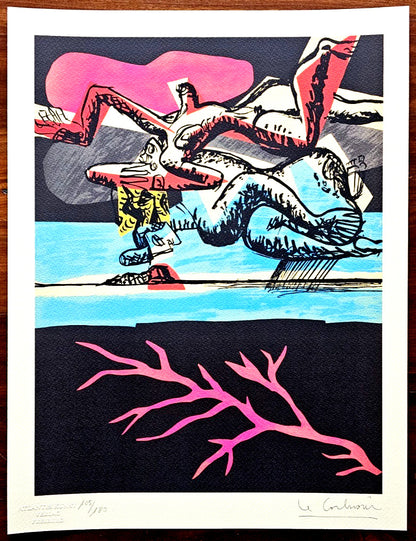 Le Corbusier Lithograph Coa Stamped Certified / Hand Numbered