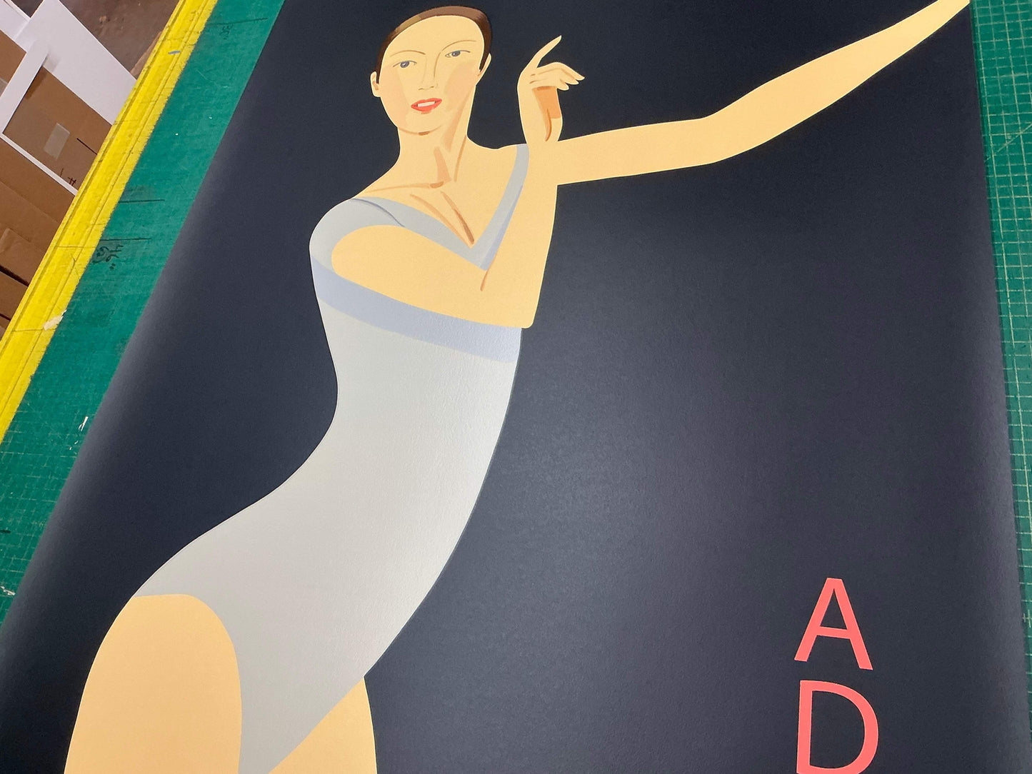 Alex Katz Sarah-American Dance Festival " Serigraph Pop Art Blue