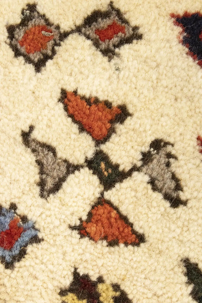 Rare Vintage Oriental Rug Geometric Design Boho