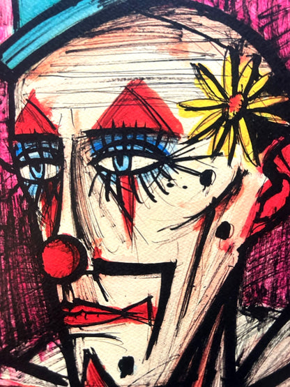 Bernard Buffet Lithograph Certified Coa Signed With Pen Op Numbered With Pencil