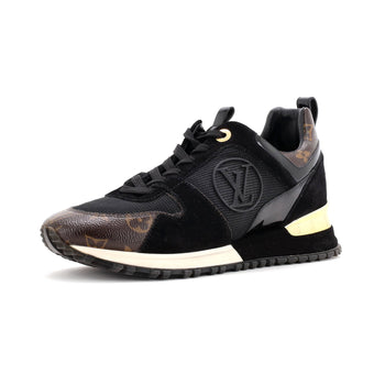 Louis Vuitton Women'S Run Away Sneakers Mesh With Monogram Canvas And Suede