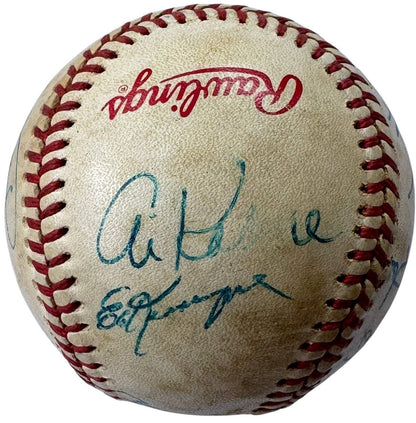 Hall Of Famers And Stars Old Timers Classic Autographed Official Baseball (Jsa)