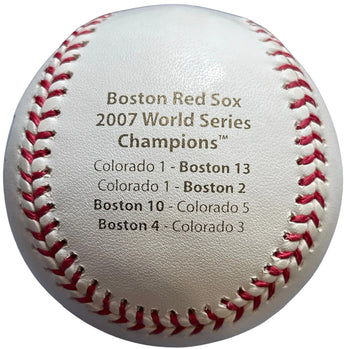 Mike Lowell Autographed 2007 Comemorative World
