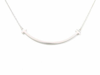 Tiffany & Co. 60011677 T Smile Small Necklace K18Wg