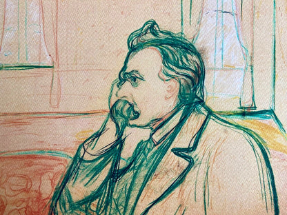 Edvard Munch "Friedrich Nietzsche" Signed Coa