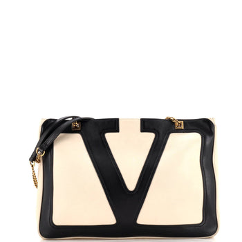 Valentino Garavani Viva Superstar Chain Tote Leather Medium
