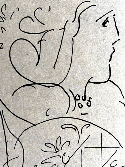 Henri Matisse Lithograph 1960 Coa Contract Signed By Hand Numbered Crayon