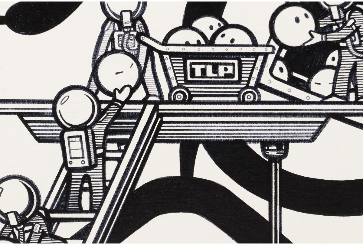 The London Police Tlp Here We Grow 2019 Signed Original Acrylic On Canvas 50Cm