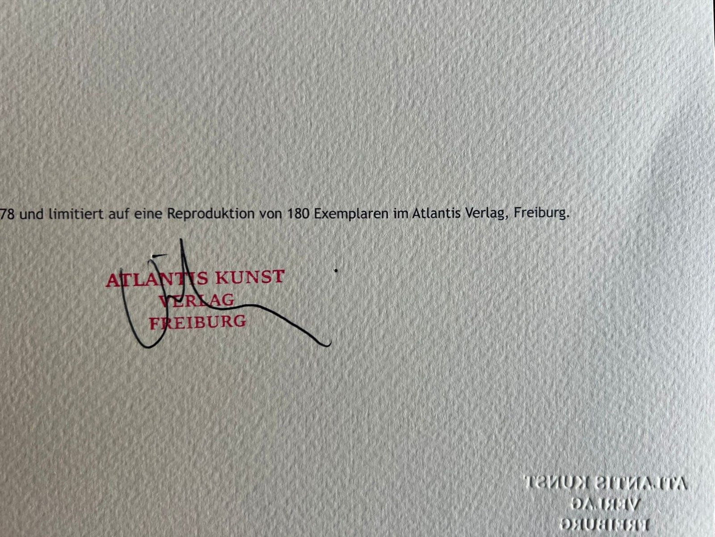 Max Ernst Lithograph Coa Signed Op Numbered By Hand (180 Ex)