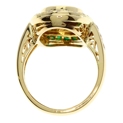MITSUO KAJI   Ring Emerald Diamond K18 Yellow Gold